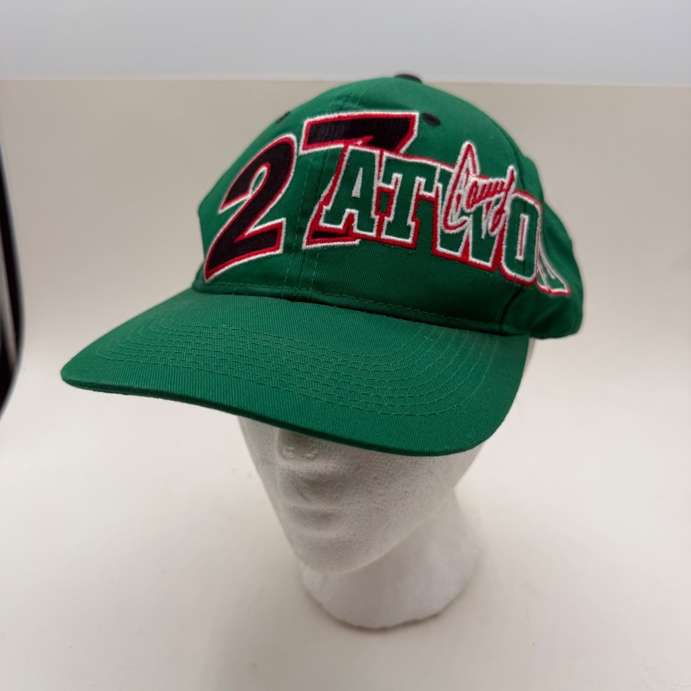 Vtg NASCAR Chase Authentics Casey Atwood 27 Brewco Motorsports Green Snapback